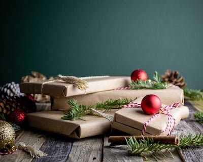 10 Best Sustainable Gifts Under 10 for Secret Santa 2025 cardbaord wrapped presents